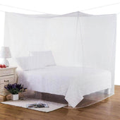 Lade das Bild in den Galerie-Viewer, Intirilife Mückennetz mit 2 Türen zum Schutz vor Mücken und Insekten in Weiß - 220 x 200 x 200 cm - Mosquitonetz, Outdoor, Indoor, Polyester, 280 mesh
