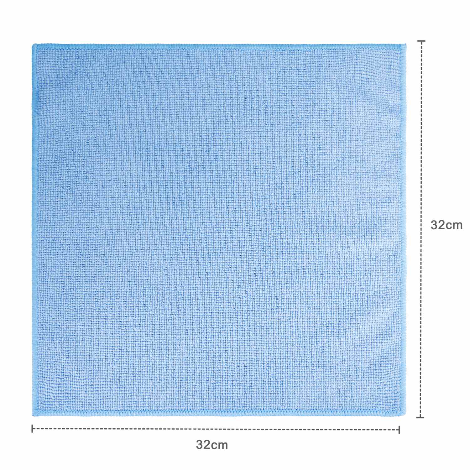 Intirilife 24x Mikrofasertuch in Blau - 32 x 32 cm - Universal Microfaser Putz Tücher Lappen Saugstark Reinigen ohne Kratzer Allzweck Tuch waschmaschinengeeignet