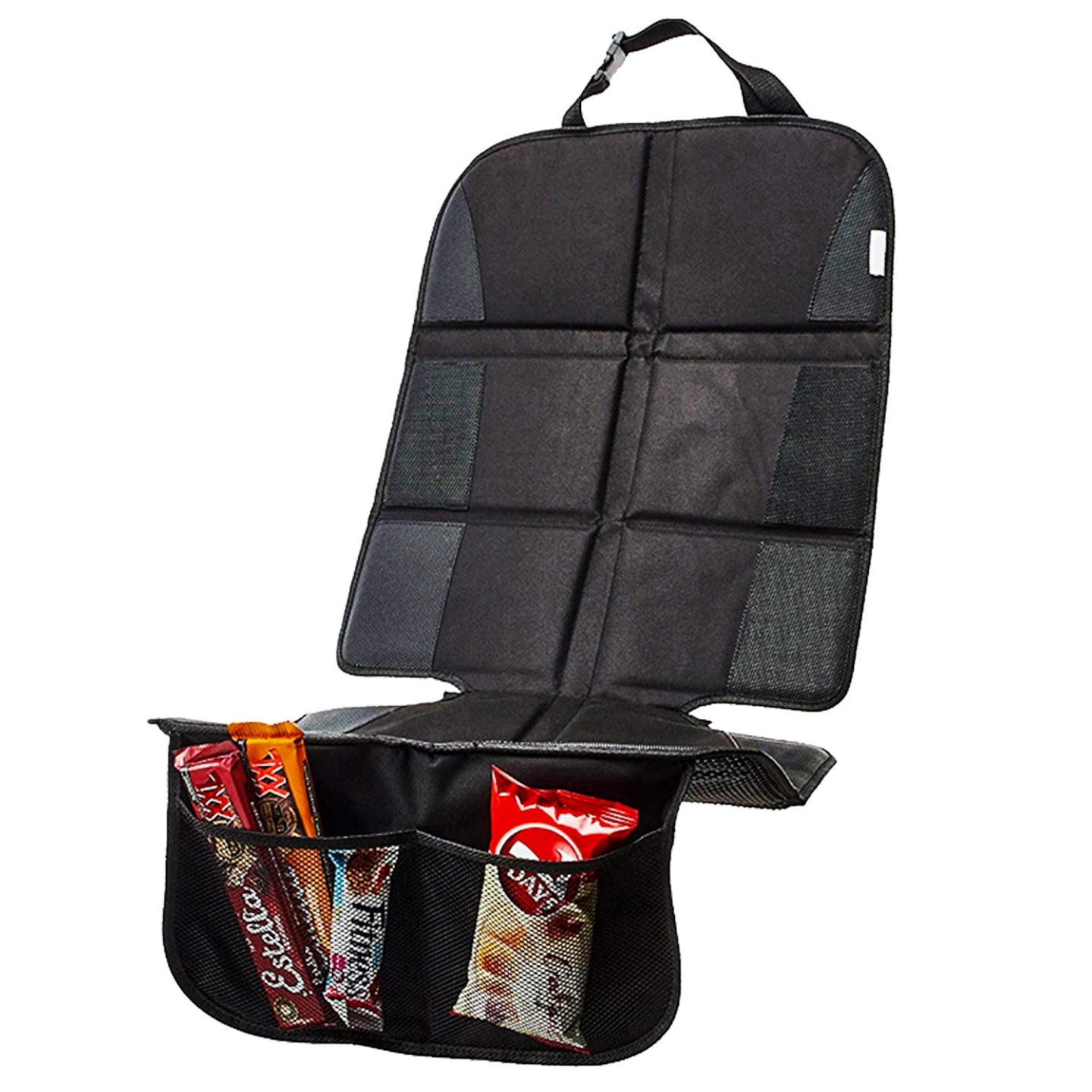 Intirilife Sitzauflage Rücksitzschutzmatte für Auto in Schwarz - 120.65 x 45.7 cm - Wasserabweisende Kindersitzauflage Sitzschoner Unterlage zum Schutz vor Schmutz und Gebrauchsspuren