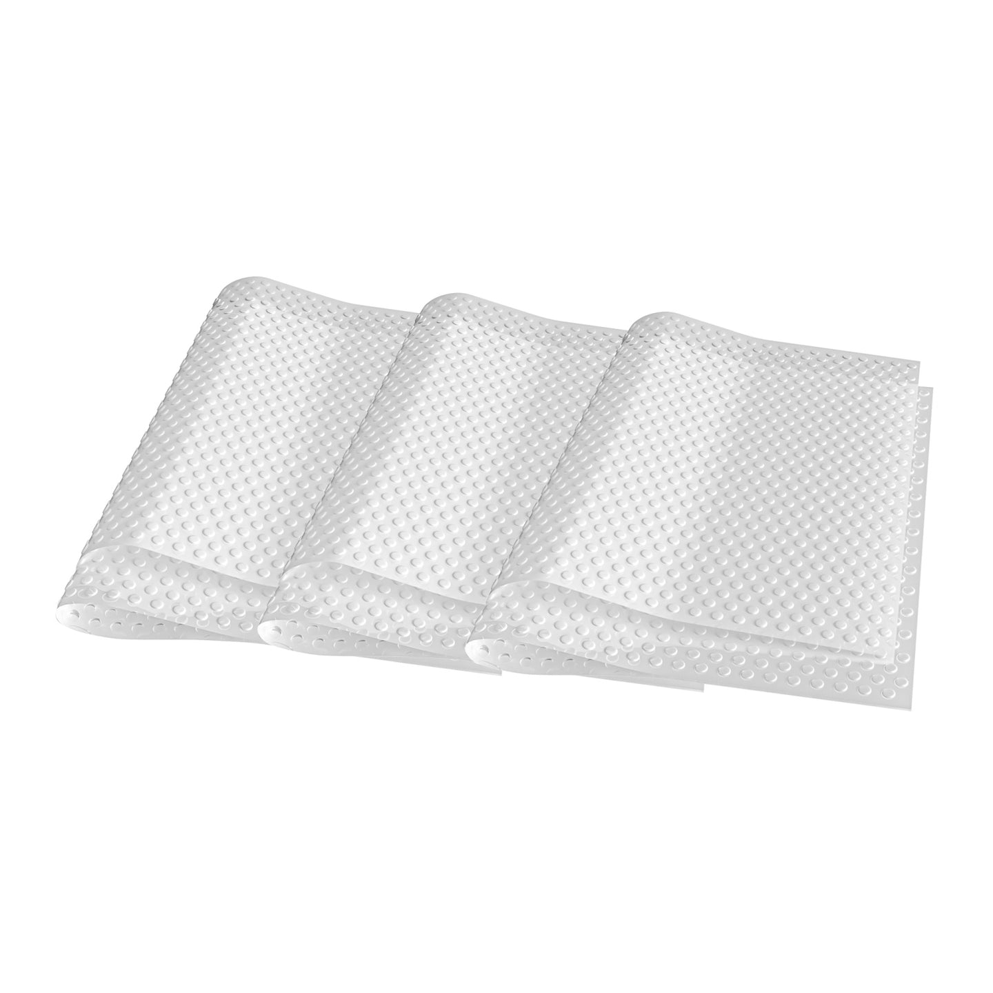 Intirilife 6x Kühlschrankmatten Anti-Bakteriell in Transparente - 45 x 30 cm - Rutschfeste Schubladen Matte Einsatz für Kühlschrank Schublade Ablage Schützt Obst und Gemüse vor Bakterien und Wasser