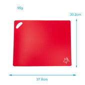 Lade das Bild in den Galerie-Viewer, Intirilife 4x Schneidebretter flexible Schneidematte in bunten Farben - 37.8 x 30.2 cm - Größe mit Lebensmittelsymbol - Rutschfeste BPA-freie Küchenunterlage für jede Situation
