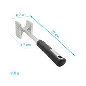 Lade das Bild in den Galerie-Viewer, Intirilife Fleischklopfer doppelseitig - 27 x 4.7 x 6.7 cm - Fleischhammer, Schnitzelklopfer, Fleischzartmacher mit 2 Schlagflächen für schönes dünnes Fleisch
